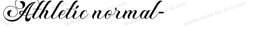 Athletic normal字体转换